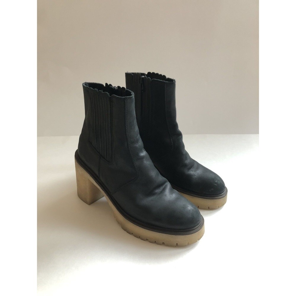 Free People James Chelsea Boot Black Leather Women’s Size EU 40